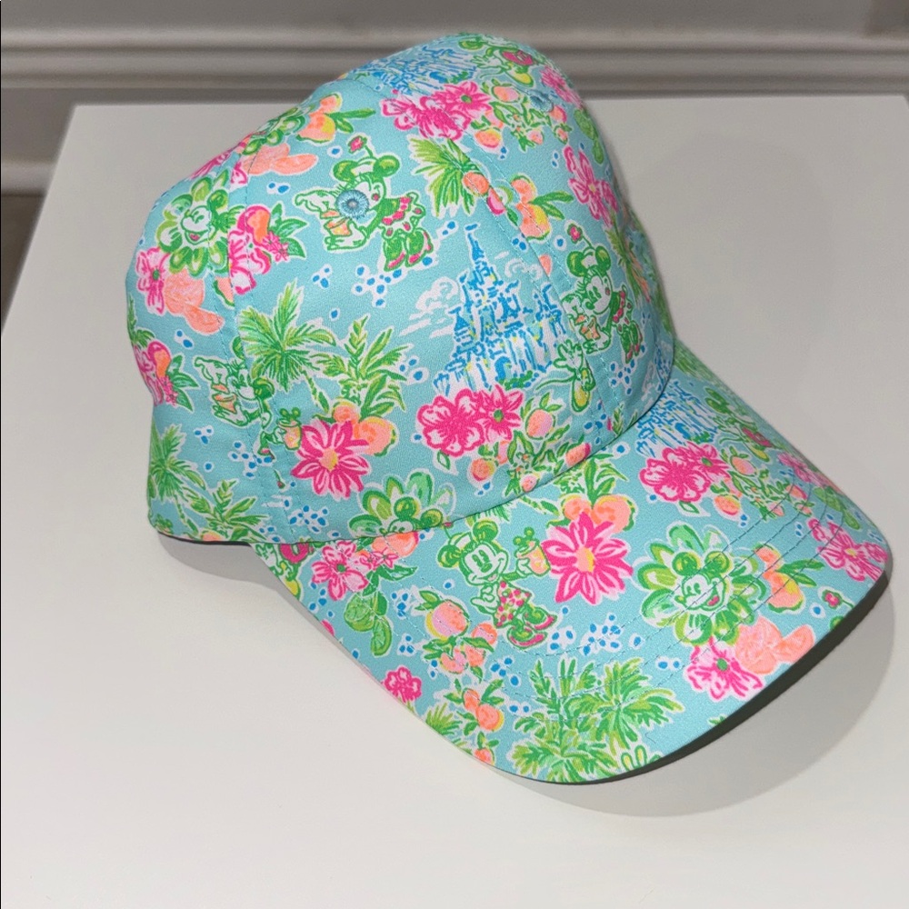 Lily Pulitzer: Brand New with Tags - Disney Cap - Blue and Pink Floral